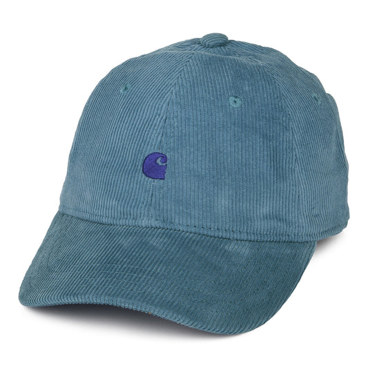 Carhartt WIP Hats Harlem Corduroy Baseball Cap - Ice Blue