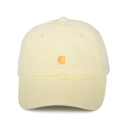 Carhartt WIP Hats Harlem Corduroy Baseball Cap - Light Yellow