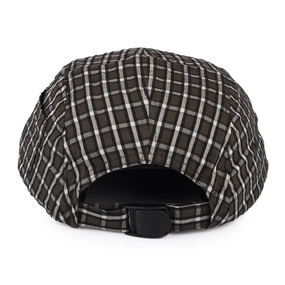 Carhartt WIP Hats Dryden Check Cotton Seersucker 5 Panel Cap - Cypress