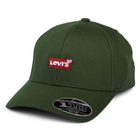Levi's Hats Mid Batwing Flexfit Baseball Cap - Army Green