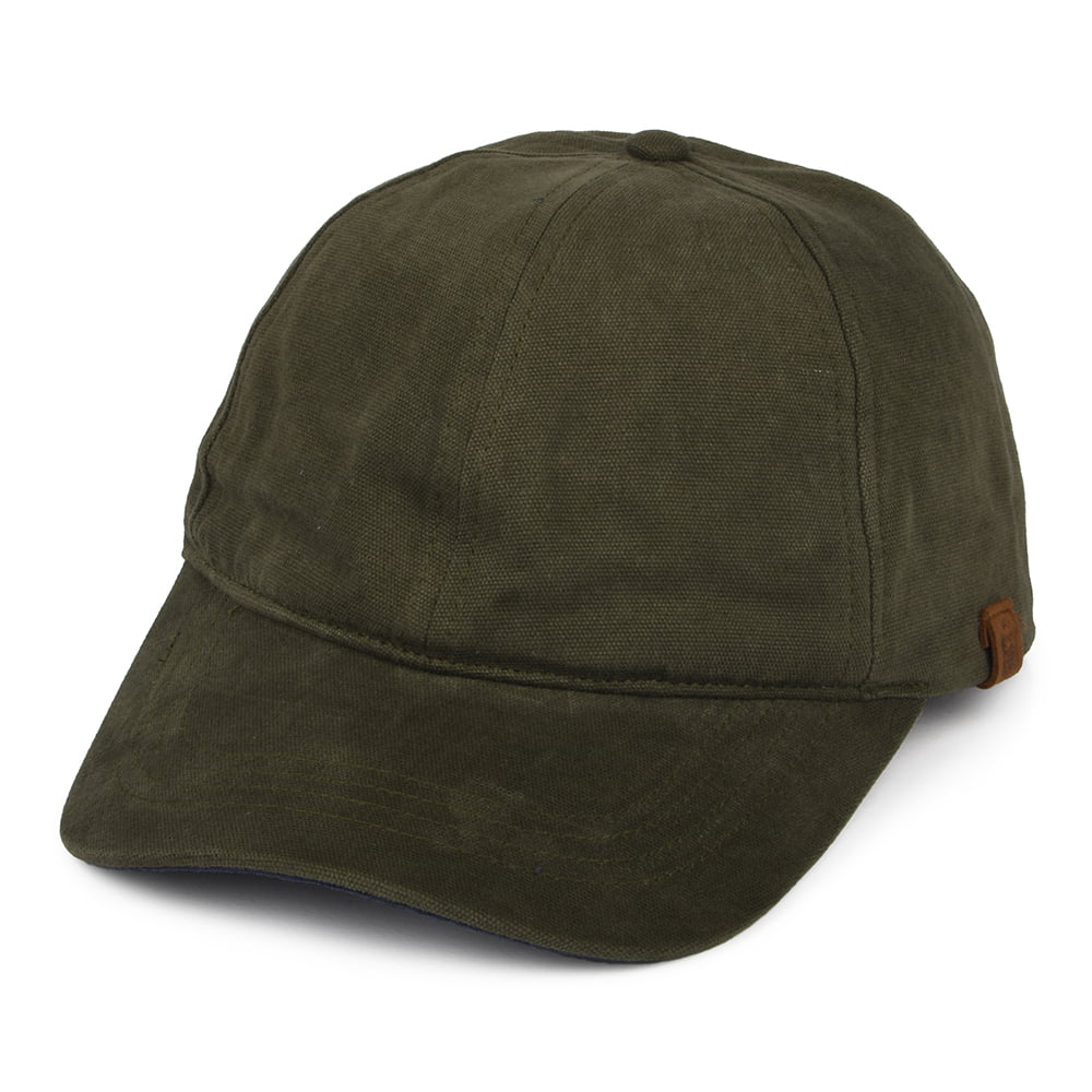 Failsworth Hats Cotton Canvas Baseball Cap - Khaki-Navy