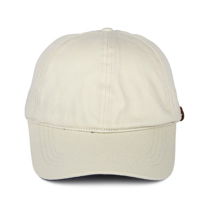 Failsworth Hats Cotton Canvas Baseball Cap - Stone-Navy