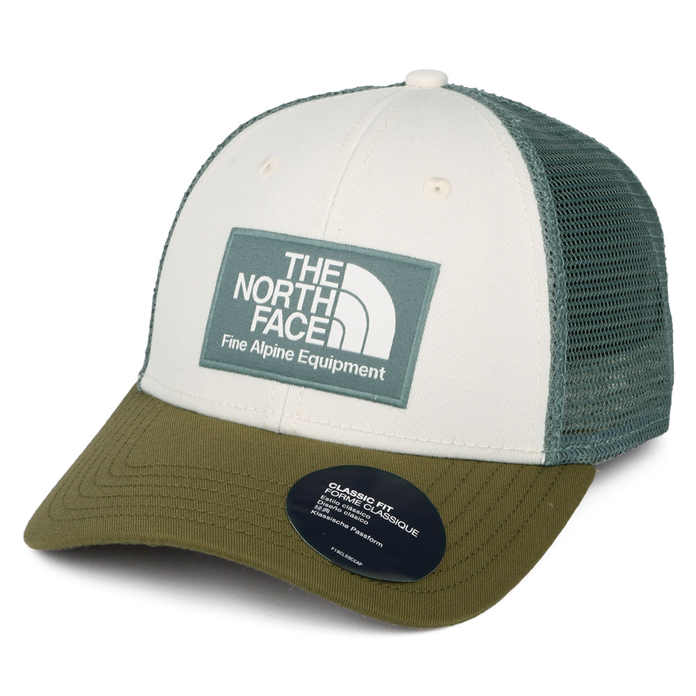 The North Face Hats Mudder Recycled Trucker Cap - Cream-Olive