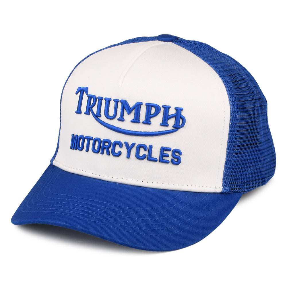 Triumph Motorcycles Oil Trucker Cap - Blue-White