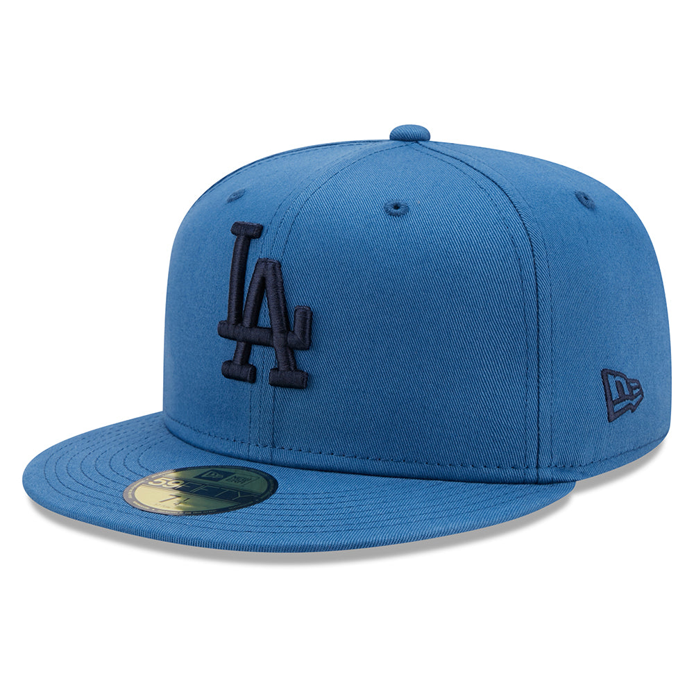 New Era 59FIFTY L.A. Dodgers Baseball Cap - MLB League Essential - Mid Blue