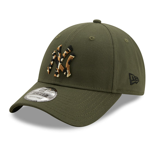 New Era 9FORTY New York Yankees Baseball Cap - MLB Camo Infill - Olive-Camo