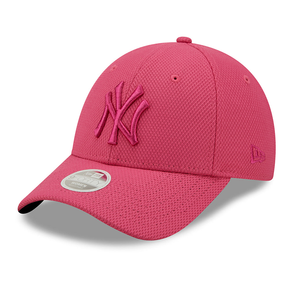 New Era Womens 9FORTY New York Yankees Baseball Cap - MLB Diamond Era - Pink