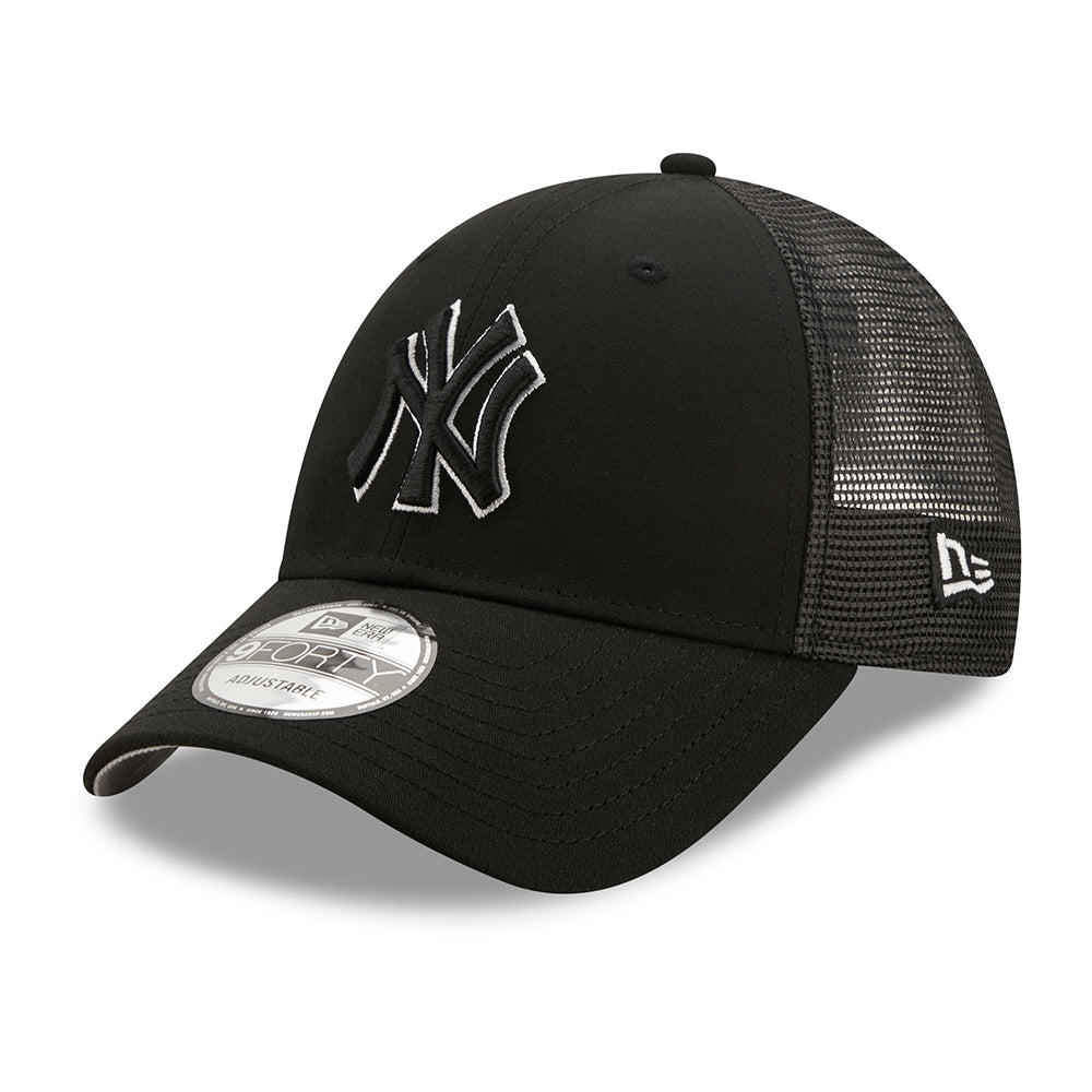 New Era 9FORTY New York Yankees Trucker Cap - MLB Home Field - Black