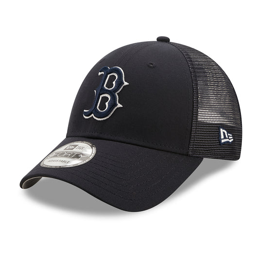 New Era 9FORTY Boston Red Sox Trucker Cap - MLB Home Field - Navy Blue