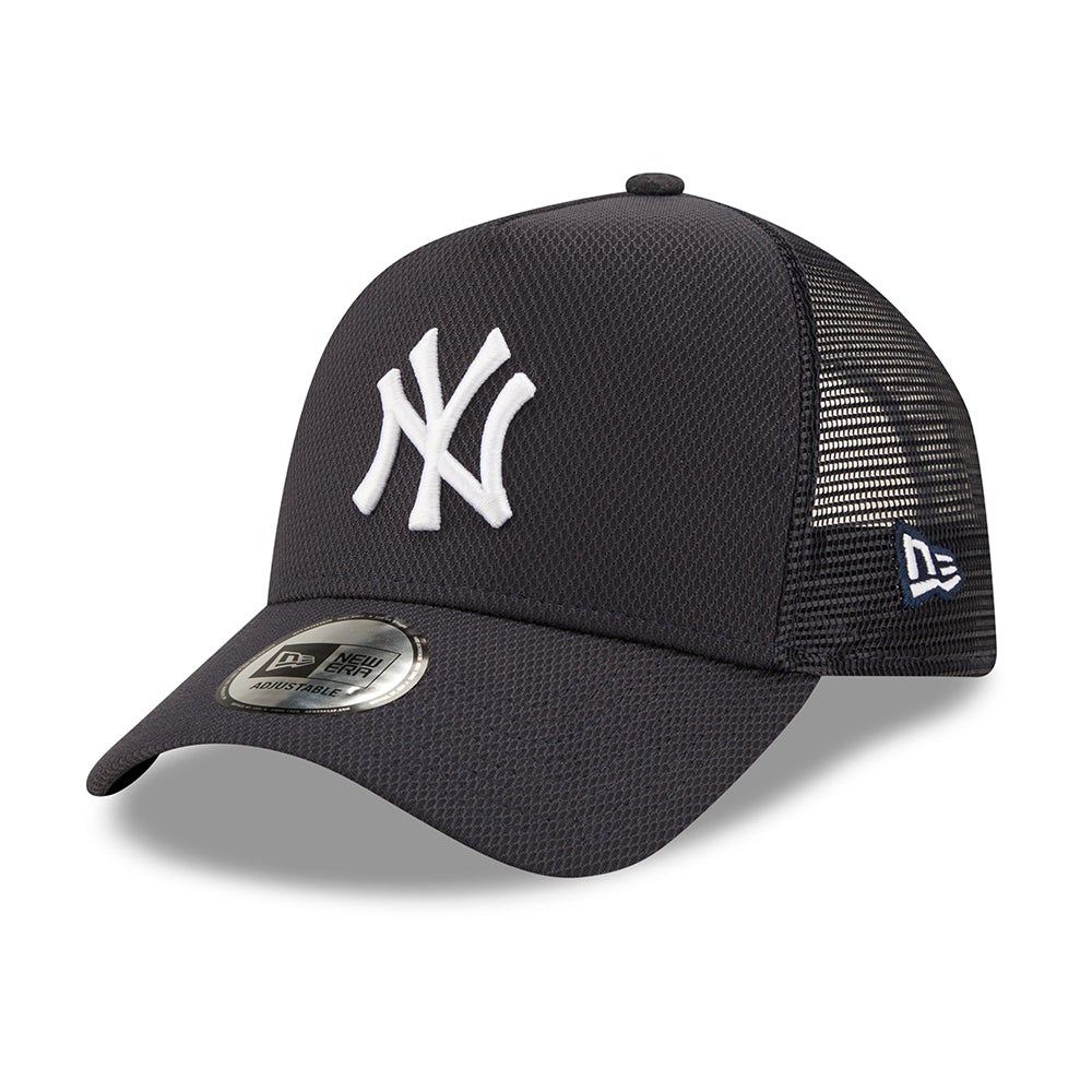 New Era A-Frame New York Yankees Trucker Cap - MLB Diamond Era - Navy Blue