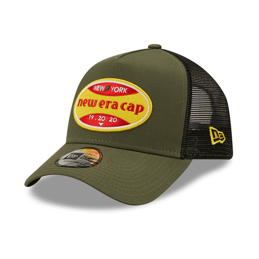 New Era 9FORTY A-Frame Trucker Cap - NE Food Icon - Olive