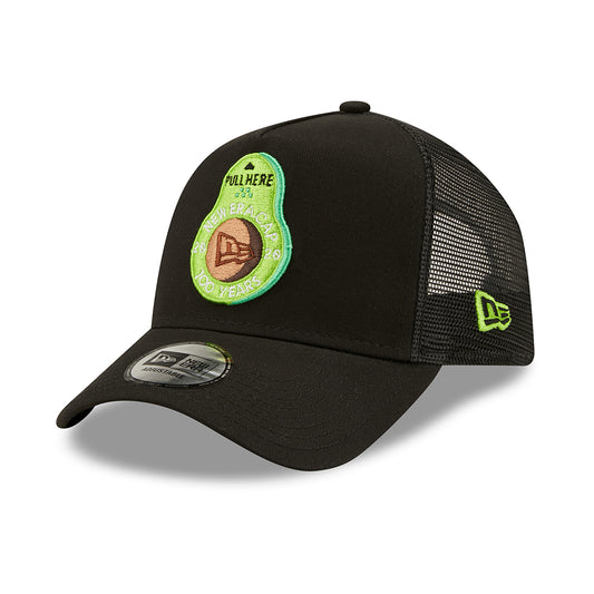 New Era 9FORTY A-Frame Trucker Cap - NE Food Icon - Black