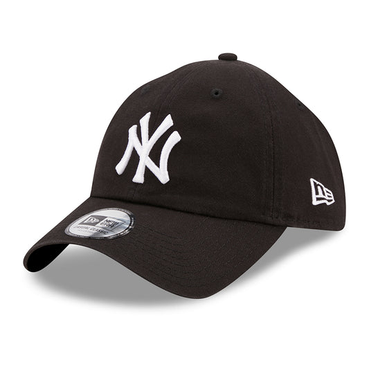 New Era 9TWENTY New York Yankees Baseball Cap - League Essential CC - Black-White