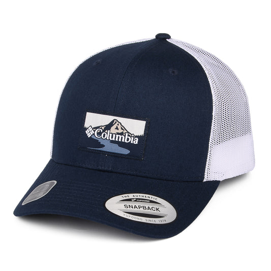 Columbia Hats Peak 2 River Mesh Trucker Cap - Navy-White