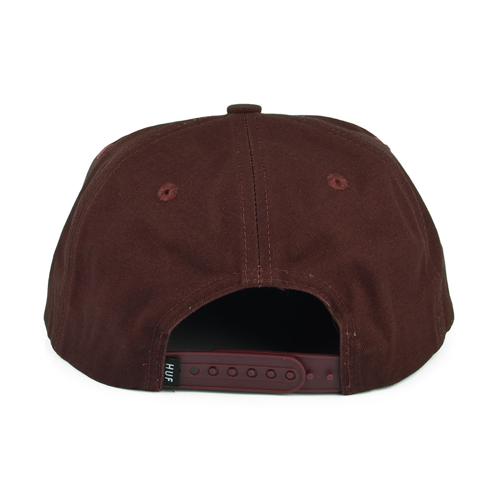 HUF Triple Triangle Unstructured Snapback Cap - Brown