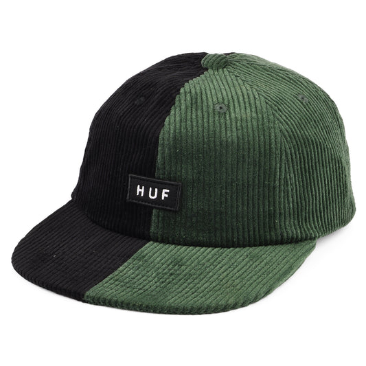 HUF Marina Two Tone Corduroy Baseball Cap - Forest