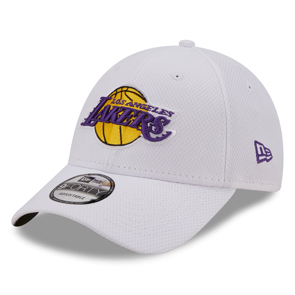 New Era 9FORTY L.A. Lakers Baseball Cap - NBA Diamond Era - White