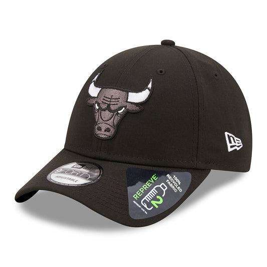 New Era 9FORTY Chicago Bulls Baseball Cap - NBA Monochrome - Black