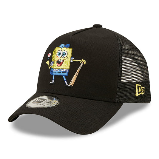 New Era SpongeBob SquarePants A-Frame Trucker Cap - Sporty Sponge - Black