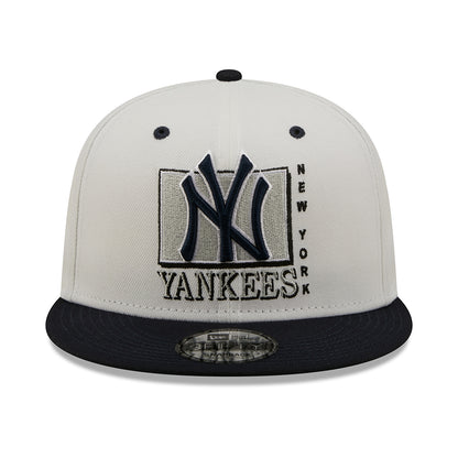 New Era 9FIFTY New York Yankees Baseball Cap - MLB White Crown - White-Navy