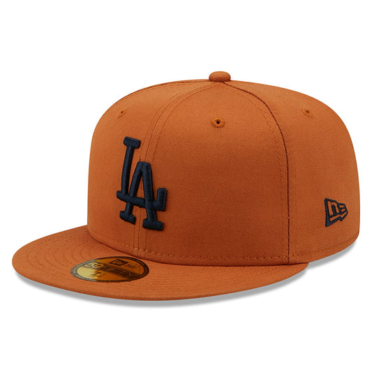 New Era 59FIFTY L.A. Dodgers Baseball Cap - MLB League Essential - Toffee-Navy