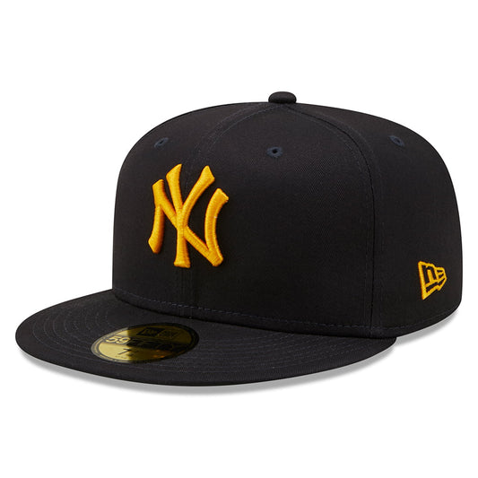 New Era 59FIFTY New York Yankees Baseball Cap - MLB League Essential - Navy-Gold