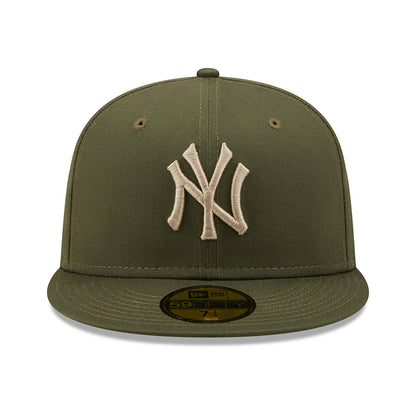 New Era 59FIFTY New York Yankees Baseball Cap - MLB League Essential - Olive-Stone