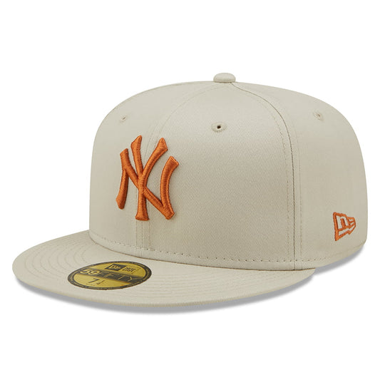 New Era 59FIFTY New York Yankees Baseball Cap - MLB League Essential - Stone-Toffee