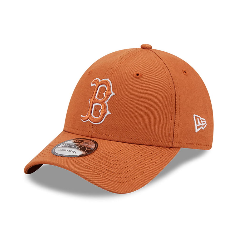 New Era 9FORTY Boston Red Sox Baseball Cap - MLB League Essential - Toffee-White