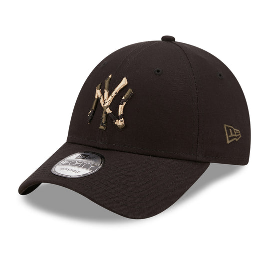 New Era 9FORTY New York Yankees Baseball Cap - MLB Camo Infill - Black-Camo