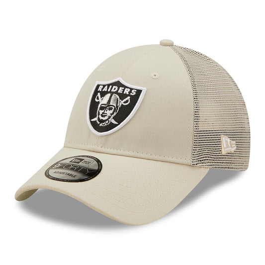 New Era 9FORTY Las Vegas Raiders Trucker Cap - NFL Home Field - Stone
