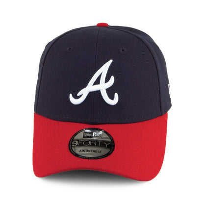 New Era 9FORTY Atlanta Braves Baseball Cap - MLB The League - Navy-Red