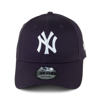 New Era 9FORTY New York Yankees Baseball Cap - MLB League Basic - Navy Blue