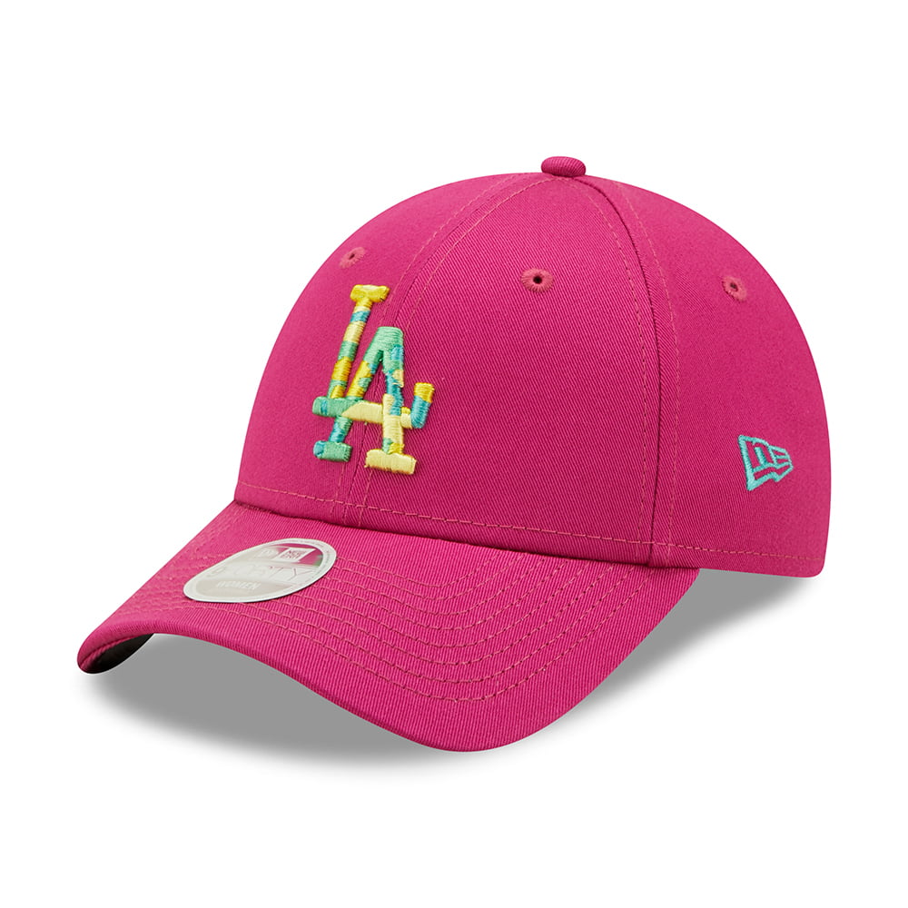 New Era Womens 9FORTY L.A. Dodgers Baseball Cap - MLB Camo Infill - Pink-Camouflage