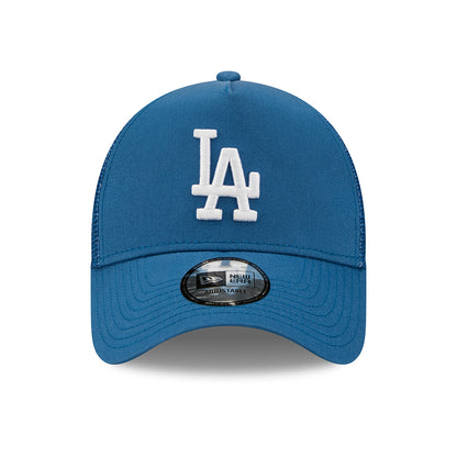 New Era 9FORTY L.A. Dodgers A-Frame Trucker Cap - MLB Tonal Mesh - Blue