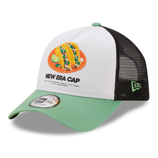New Era Tacos A-Frame Trucker Cap - Food Pack - Green-White