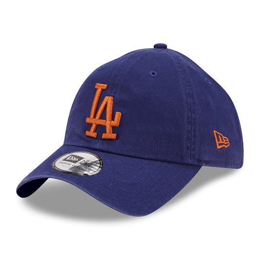 New Era 9TWENTY L.A. Dodgers Baseball Cap - MLB League Essential Casual Classic - Royal Blue-Toffee