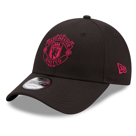 New Era 9FORTY Manchester United Baseball Cap - Seasonal Colour Pop - Black