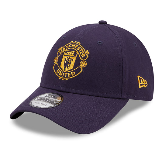 New Era 9FORTY Manchester United Baseball Cap - Seasonal Colour Pop - Navy Blue
