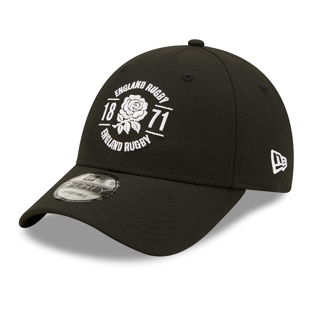 New Era 9FORTY Rugby Football Union Recycled Baseball Cap - Repreve - Black