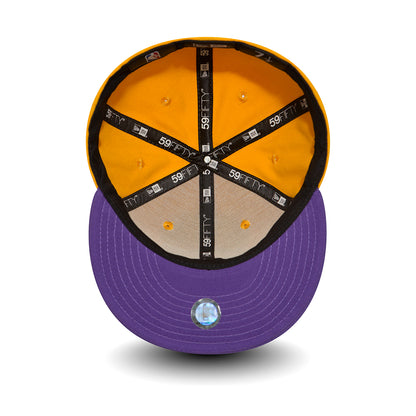 New Era 59FIFTY L.A. Lakers Baseball Cap - NBA Essential - Yellow-Purple