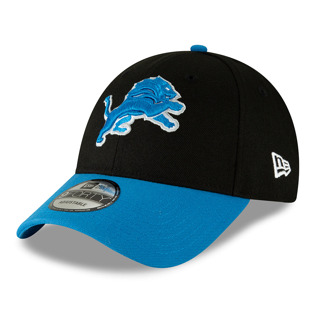 New Era 9FORTY Detroit Lions Baseball Cap - NFL League - Black-Blue ...