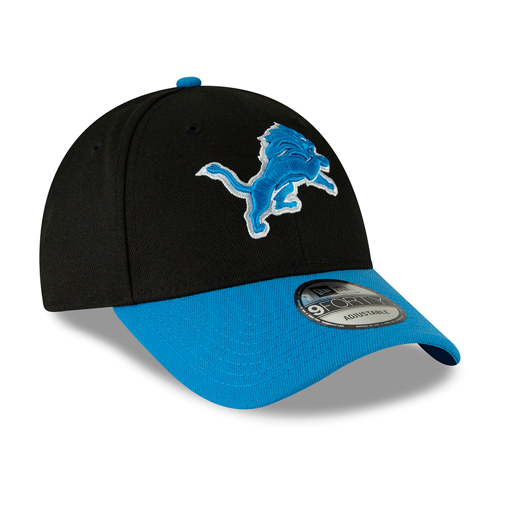 New Era 9FORTY Detroit Lions Baseball Cap - NFL The League - Black-Blue