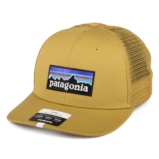 Patagonia Hats P-6 Logo Organic Cotton Trucker Cap - Mustard