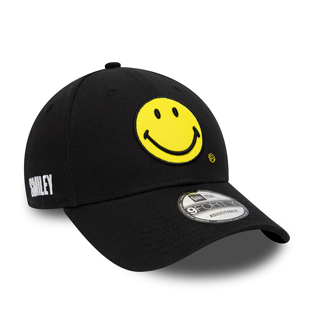 New Era 9FORTY Smiley Baseball Cap - Black