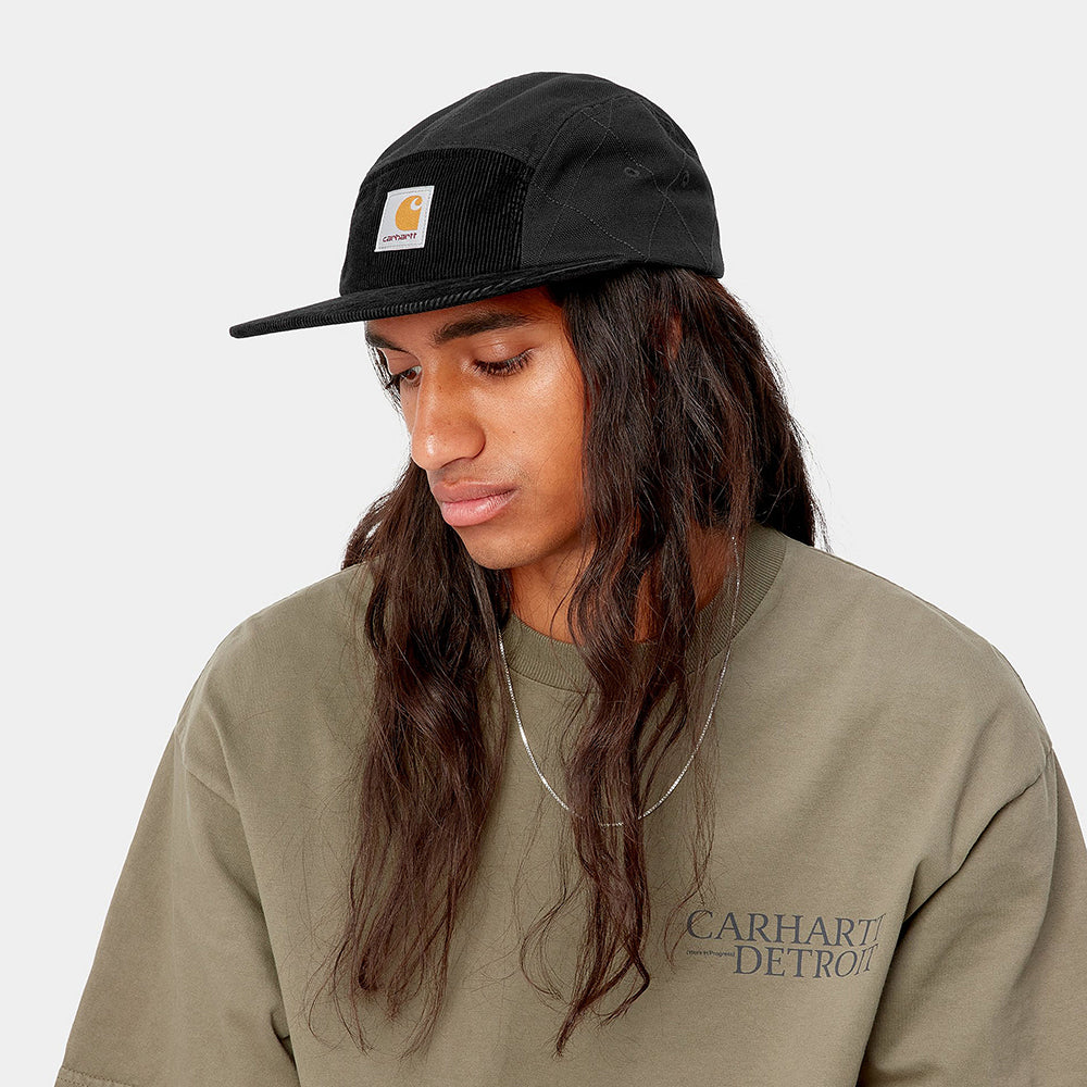 Carhartt WIP Hats Kirby Organic Cotton 5 Panel Cap - Black
