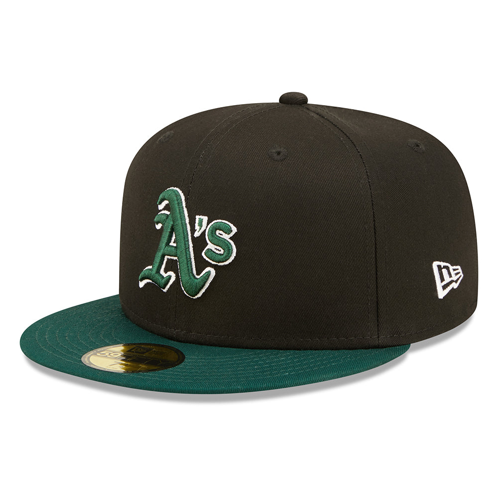 New Era 59FIFTY Oakland Athletics Baseball Cap - MLB World Series - Black-Green