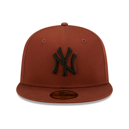 New Era 59FIFTY New York Yankees Baseball Cap - MLB League Essential - Brown-Black