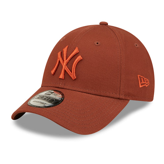 New Era 9FORTY New York Yankees Baseball Cap - MLB League Essential - Brown-Rust