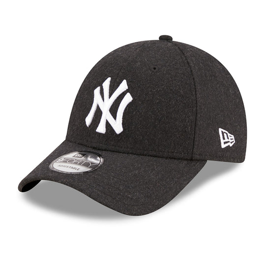 New Era 9FORTY New York Yankees Baseball Cap - MLB Melton The League - Black-White